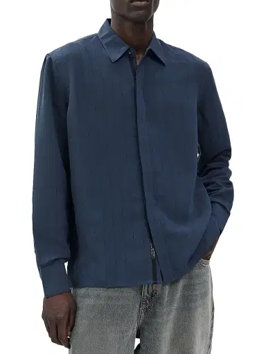 rag & bone Men's Dalton Jacquard Shirt - Salute | Thumbnail 3 rag & bone Men's Dalton Jacquard Shirt - Salute | Thumbnail 3