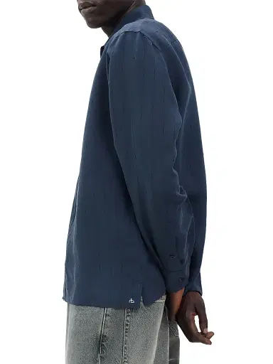 rag & bone Men's Dalton Jacquard Shirt - Salute | Thumbnail 4 rag & bone Men's Dalton Jacquard Shirt - Salute | Thumbnail 4