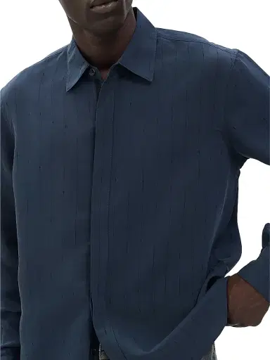 rag & bone Men's Dalton Jacquard Shirt - Salute | Thumbnail 6 rag & bone Men's Dalton Jacquard Shirt - Salute | Thumbnail 6