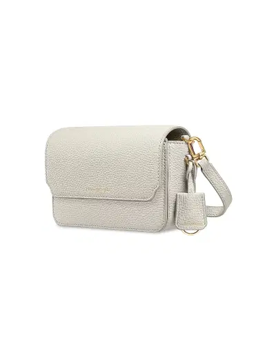 Maison de Sabre Women's Mini Leather Flap Bag - Foam White | Thumbnail 4 Maison de Sabre Women's Mini Leather Flap Bag - Foam White | Thumbnail 4