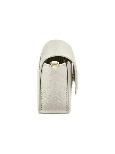 Maison de Sabre Women's Mini Leather Flap Bag - Foam White | Thumbnail 7 Maison de Sabre Women's Mini Leather Flap Bag - Foam White | Thumbnail 7