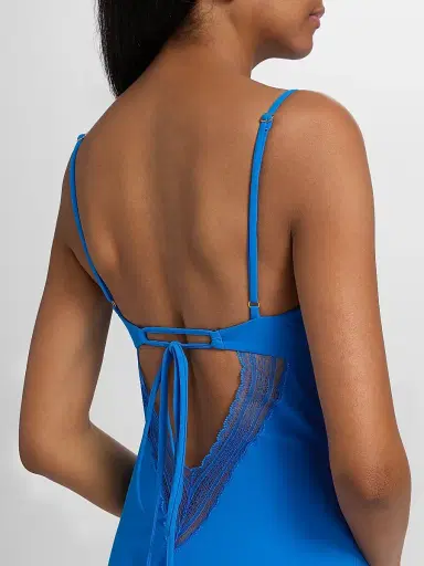 Kiki de Montparnasse Women's Inset Lace One-Piece Swimsuit - Blue Francais - Size Large | Thumbnail 5 Kiki de Montparnasse Women's Inset Lace One-Piece Swimsuit - Blue Francais - Size Large | Thumbnail 5