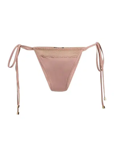 Kiki de Montparnasse Women's Inset Lace String Bikini Bottom - Buff - Size XL | Thumbnail 1 Kiki de Montparnasse Women's Inset Lace String Bikini Bottom - Buff - Size XL | Thumbnail 1
