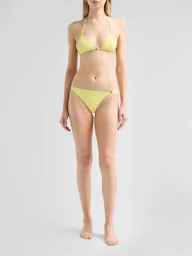 Kiki de Montparnasse Women's Coeur Triangle Bikini Top - Citron | Thumbnail 2 Kiki de Montparnasse Women's Coeur Triangle Bikini Top - Citron | Thumbnail 2