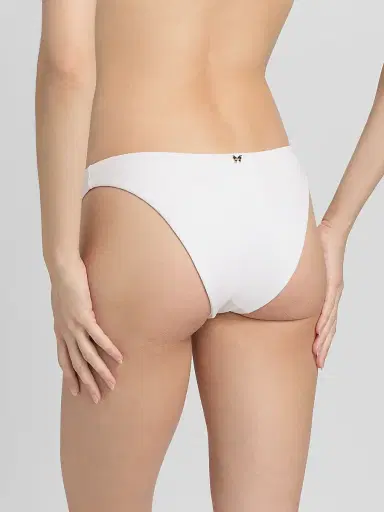 Kiki de Montparnasse Women's Coeur Cheeky Bikini Bottom - Ivory - Size XL | Thumbnail 4 Kiki de Montparnasse Women's Coeur Cheeky Bikini Bottom - Ivory - Size XL | Thumbnail 4