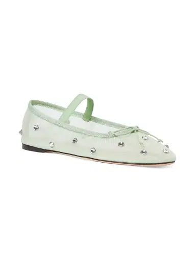 Loeffler Randall Women's Leonie Crystal Mesh Ballet Flats - Seafoam | Thumbnail 2 Loeffler Randall Women's Leonie Crystal Mesh Ballet Flats - Seafoam | Thumbnail 2