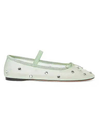 Loeffler Randall Women's Leonie Crystal Mesh Ballet Flats - Seafoam | Thumbnail 1 Loeffler Randall Women's Leonie Crystal Mesh Ballet Flats - Seafoam | Thumbnail 1