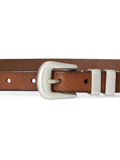 Polo Ralph Lauren Women's Distressed Leather Belt - Brown | Thumbnail 2 Polo Ralph Lauren Women's Distressed Leather Belt - Brown | Thumbnail 2