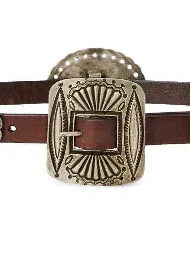 Polo Ralph Lauren Women's Leather Buckle Belt - Brown | Thumbnail 2 Polo Ralph Lauren Women's Leather Buckle Belt - Brown | Thumbnail 2