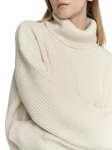 Malo Women's Rib-Knit Cashmere Turtleneck Sweater - Margherita | Thumbnail 7 Malo Women's Rib-Knit Cashmere Turtleneck Sweater - Margherita | Thumbnail 7