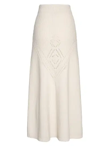 Malo Women's Cashmere Pointelle-Knit Maxi Skirt - Margherita | Thumbnail 2 Malo Women's Cashmere Pointelle-Knit Maxi Skirt - Margherita | Thumbnail 2