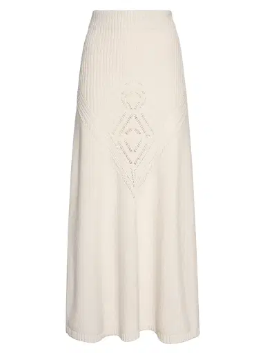 Malo Women's Cashmere Pointelle-Knit Maxi Skirt - Margherita | Thumbnail 1 Malo Women's Cashmere Pointelle-Knit Maxi Skirt - Margherita | Thumbnail 1