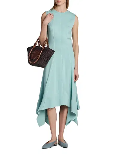 Stella McCartney Women's Handkerchief-Hem Midi Dress | Thumbnail 2 Stella McCartney Women's Handkerchief-Hem Midi Dress | Thumbnail 2