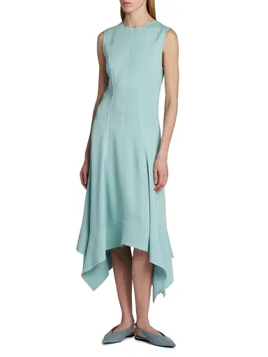 Stella McCartney Women's Handkerchief-Hem Midi Dress | Thumbnail 3 Stella McCartney Women's Handkerchief-Hem Midi Dress | Thumbnail 3