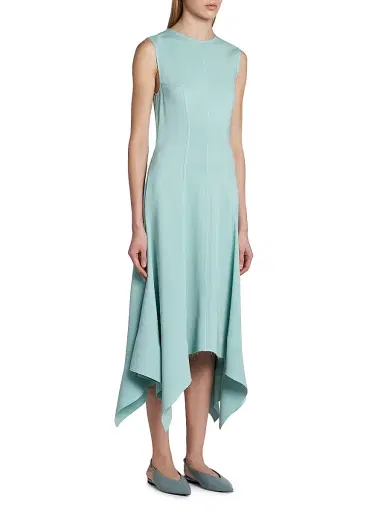 Stella McCartney Women's Handkerchief-Hem Midi Dress | Thumbnail 4 Stella McCartney Women's Handkerchief-Hem Midi Dress | Thumbnail 4