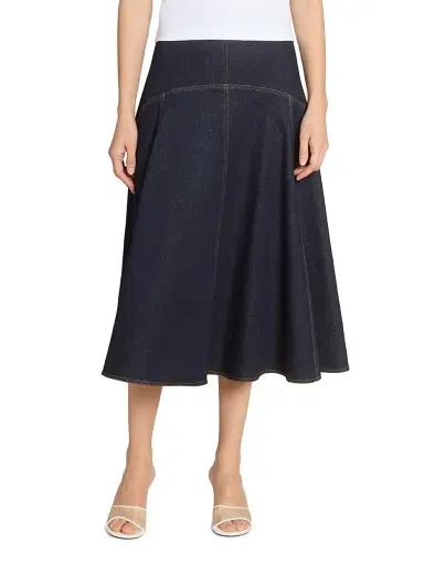 Jacquemus Women's La Jupe Triangle de-Nîmes Denim Midi-Skirt - Dark Navy - Size 26 | Thumbnail 3 Jacquemus Women's La Jupe Triangle de-Nîmes Denim Midi-Skirt - Dark Navy - Size 26 | Thumbnail 3