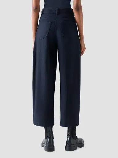 Akris punto Women's Farrow Wool Flannel Pants | Thumbnail 3 Akris punto Women's Farrow Wool Flannel Pants | Thumbnail 3