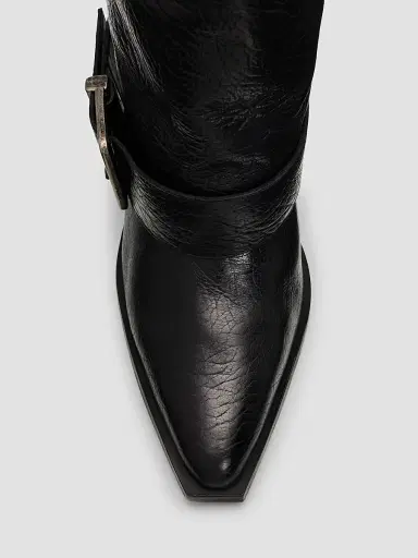Schutz Women's Parker Up 85MM Leather Boots - Black | Thumbnail 5 Schutz Women's Parker Up 85MM Leather Boots - Black | Thumbnail 5