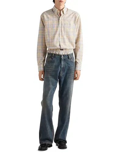 Prada Men's Five-Pocket Denim Jeans - Blue - Size 34 | Thumbnail 2 Prada Men's Five-Pocket Denim Jeans - Blue - Size 34 | Thumbnail 2