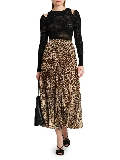 Etro Women's Paisley Cold-Shoulder Knit Top | Thumbnail 2 Etro Women's Paisley Cold-Shoulder Knit Top | Thumbnail 2