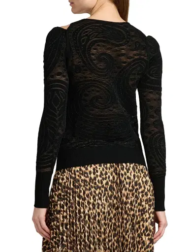Etro Women's Paisley Cold-Shoulder Knit Top | Thumbnail 5 Etro Women's Paisley Cold-Shoulder Knit Top | Thumbnail 5