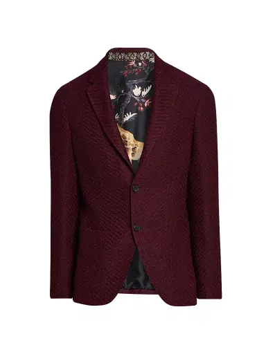 Etro Men's Roma Knitted Sport Coat - Bordeaux | Thumbnail 1 Etro Men's Roma Knitted Sport Coat - Bordeaux | Thumbnail 1