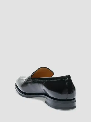 Santoni Men's Gregor Leather Penny Loafers | Thumbnail 4 Santoni Men's Gregor Leather Penny Loafers | Thumbnail 4