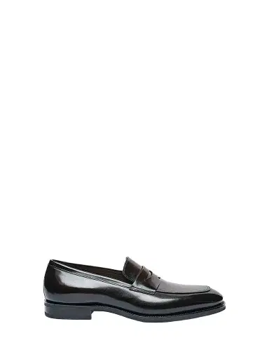 Santoni Men's Gregor Leather Penny Loafers | Thumbnail 1 Santoni Men's Gregor Leather Penny Loafers | Thumbnail 1