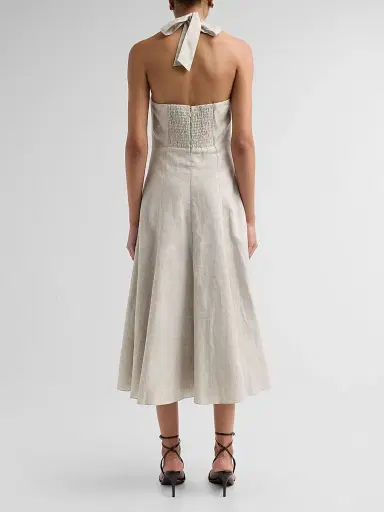 SACHIN BABI Women's Pippa Linen Blend Midi Dress - Ecru | Thumbnail 3 SACHIN BABI Women's Pippa Linen Blend Midi Dress - Ecru | Thumbnail 3
