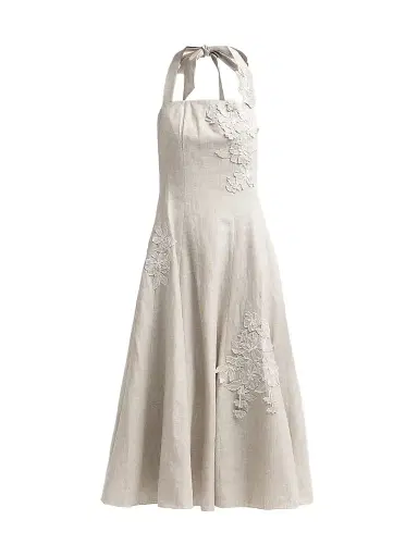 SACHIN BABI Women's Pippa Linen Blend Midi Dress - Ecru | Thumbnail 1 SACHIN BABI Women's Pippa Linen Blend Midi Dress - Ecru | Thumbnail 1