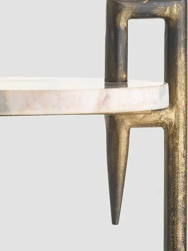 Arteriors Ivetta Marble & Iron Drink Table | Thumbnail 5 Arteriors Ivetta Marble & Iron Drink Table | Thumbnail 5