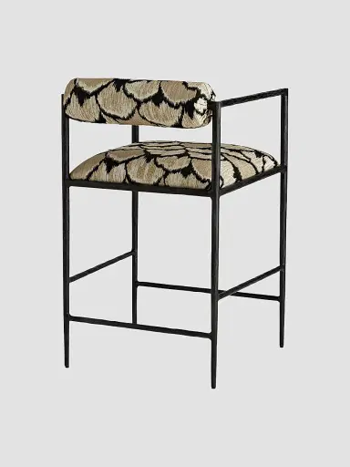 Arteriors Barbara Counter Stool - Black | Thumbnail 3 Arteriors Barbara Counter Stool - Black | Thumbnail 3