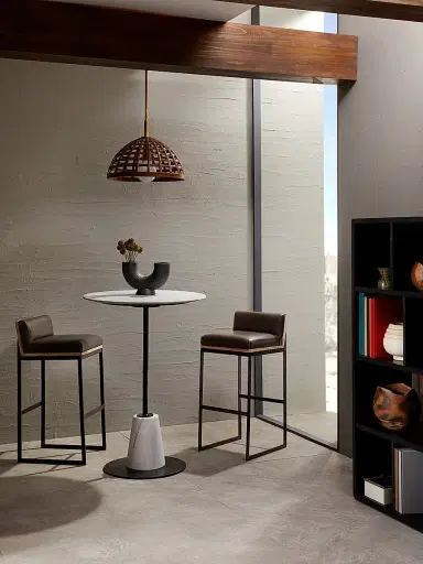 Arteriors Marmont Bar Stool - Grey | Thumbnail 3 Arteriors Marmont Bar Stool - Grey | Thumbnail 3