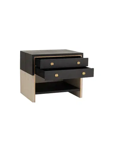 Arteriors Joplin Shagreen-Embossed Leather Side Table | Thumbnail 1 Arteriors Joplin Shagreen-Embossed Leather Side Table | Thumbnail 1