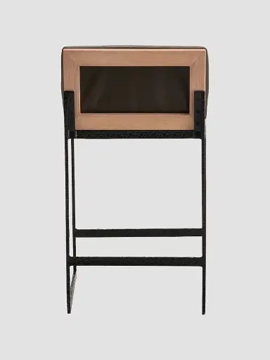 Arteriors Marmont Leather & Hammered Iron Modern Counter Stool | Thumbnail 4 Arteriors Marmont Leather & Hammered Iron Modern Counter Stool | Thumbnail 4