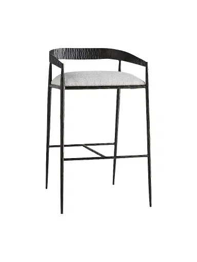Arteriors Ansel Bar Stool - Silver | Thumbnail 1 Arteriors Ansel Bar Stool - Silver | Thumbnail 1