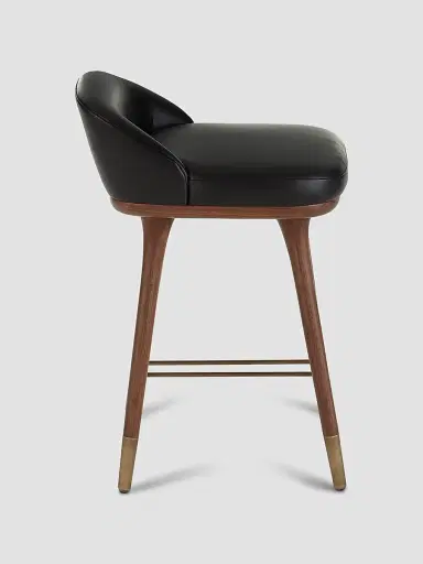 Arteriors Walsh Leather & Wood Counter Stool | Thumbnail 3 Arteriors Walsh Leather & Wood Counter Stool | Thumbnail 3