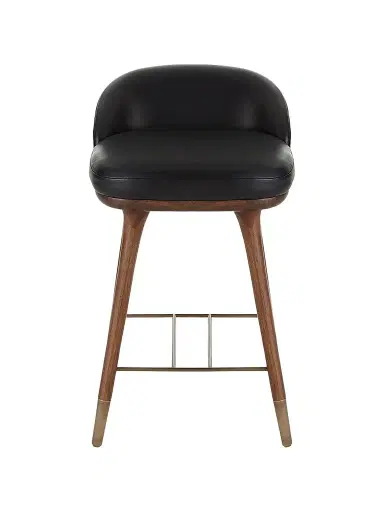 Arteriors Walsh Leather & Wood Counter Stool | Thumbnail 1 Arteriors Walsh Leather & Wood Counter Stool | Thumbnail 1