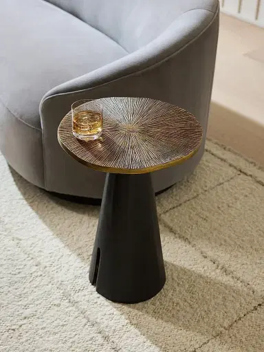 Arteriors Katara Lily Pad Brass & Bronze Accent Table | Thumbnail 2 Arteriors Katara Lily Pad Brass & Bronze Accent Table | Thumbnail 2