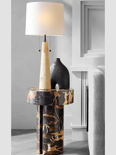 Arteriors Kopi End Table - Dark Toffee White | Thumbnail 2 Arteriors Kopi End Table - Dark Toffee White | Thumbnail 2