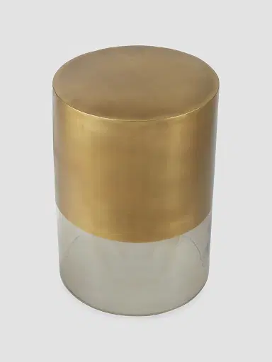 Arteriors Jesse Glass & Metal Cylindrical Accent Table | Thumbnail 3 Arteriors Jesse Glass & Metal Cylindrical Accent Table | Thumbnail 3