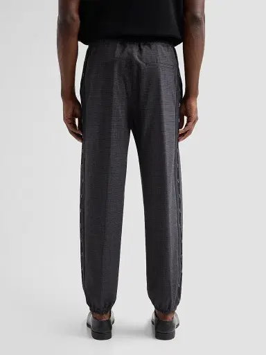 Moschino Men's Plaid Jogger Trousers - Violet | Thumbnail 3 Moschino Men's Plaid Jogger Trousers - Violet | Thumbnail 3