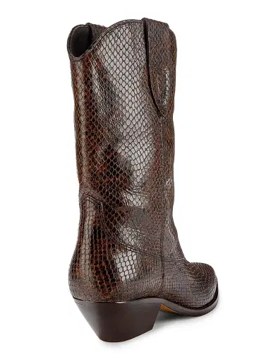 Isabel Marant Women's Duerto 40MM Leather Cowboy Boots - Mocha - Size 11 | Thumbnail 3 Isabel Marant Women's Duerto 40MM Leather Cowboy Boots - Mocha - Size 11 | Thumbnail 3