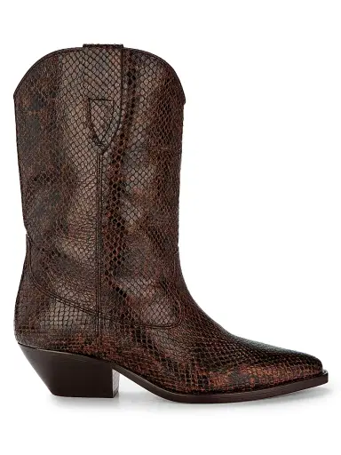 Isabel Marant Women's Duerto 40MM Leather Cowboy Boots - Mocha - Size 11 | Thumbnail 1 Isabel Marant Women's Duerto 40MM Leather Cowboy Boots - Mocha - Size 11 | Thumbnail 1