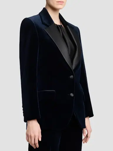 Victoria Beckham Women's Single-Breasted Tailored Jacket | Thumbnail 4 Victoria Beckham Women's Single-Breasted Tailored Jacket | Thumbnail 4