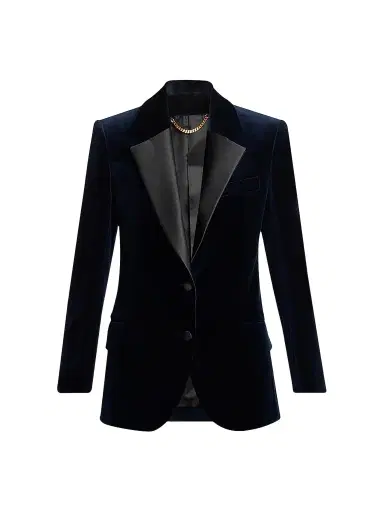 Victoria Beckham Women's Single-Breasted Tailored Jacket | Thumbnail 1 Victoria Beckham Women's Single-Breasted Tailored Jacket | Thumbnail 1