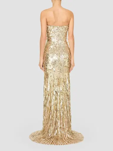Jenny Packham Women's Kimi Sequin-Embellished Strapless Gown - Illusion - Size 12 | Thumbnail 3 Jenny Packham Women's Kimi Sequin-Embellished Strapless Gown - Illusion - Size 12 | Thumbnail 3