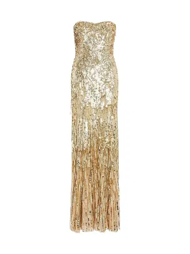 Jenny Packham Women's Kimi Sequin-Embellished Strapless Gown - Illusion - Size 12 | Thumbnail 1 Jenny Packham Women's Kimi Sequin-Embellished Strapless Gown - Illusion - Size 12 | Thumbnail 1