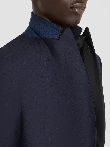 Giorgio Armani Men's Diamond-Woven Wool Tuxedo - Sodalite Blue - Size 48 | Thumbnail 5 Giorgio Armani Men's Diamond-Woven Wool Tuxedo - Sodalite Blue - Size 48 | Thumbnail 5