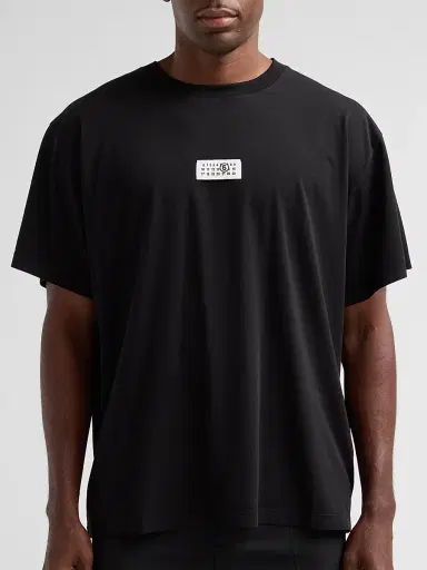 MM6 MAISON MARGIELA Men's Logo Cotton Crewneck T-Shirt | Thumbnail 5 MM6 MAISON MARGIELA Men's Logo Cotton Crewneck T-Shirt | Thumbnail 5